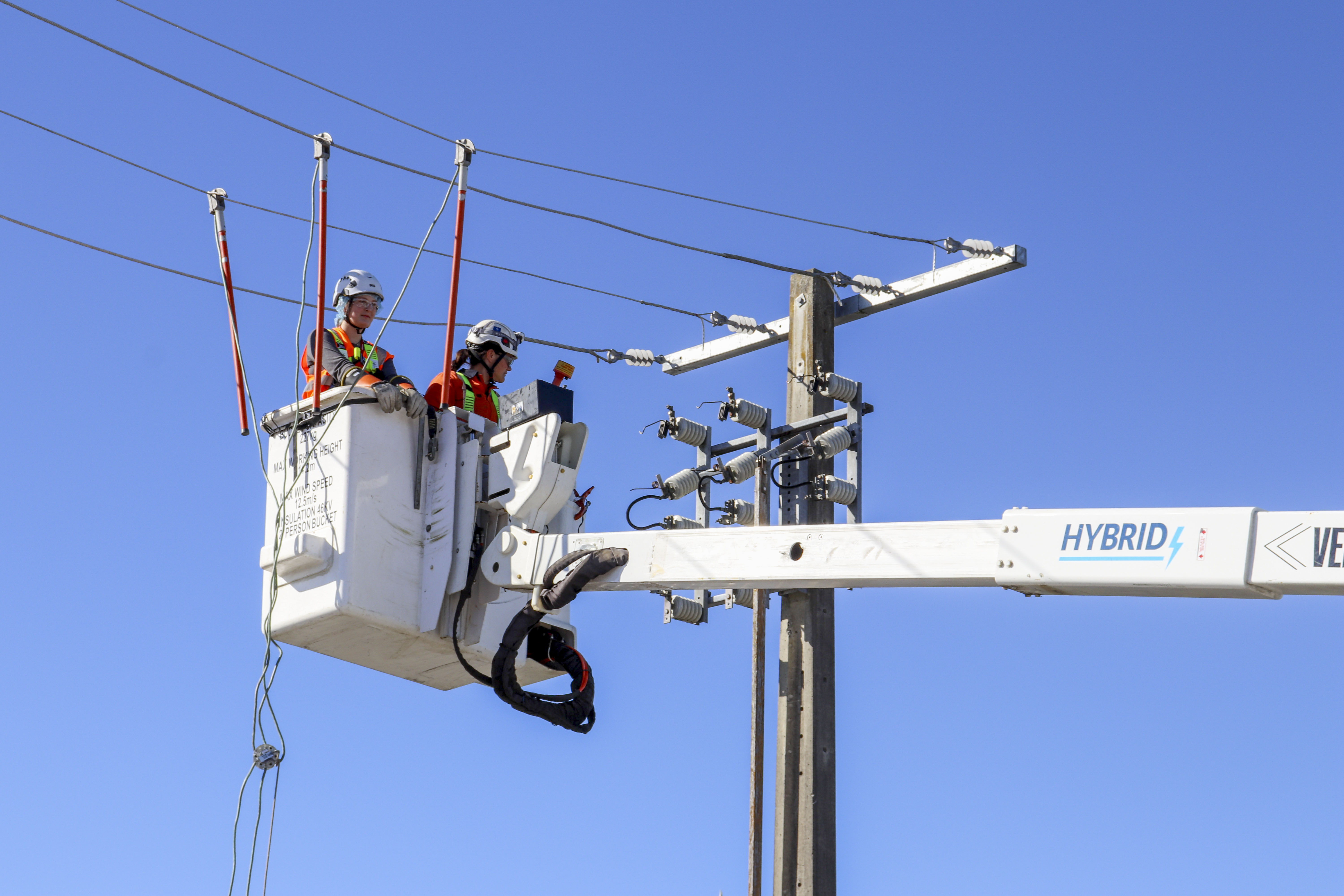 Girls with hi-vis event